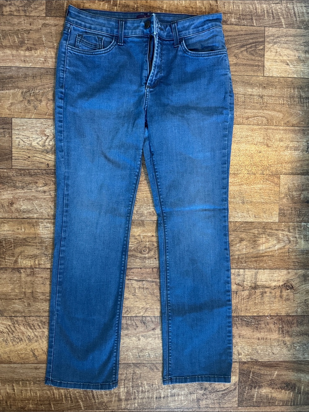 NYDJ Women's Straight-Leg Jeans in Medium Blue